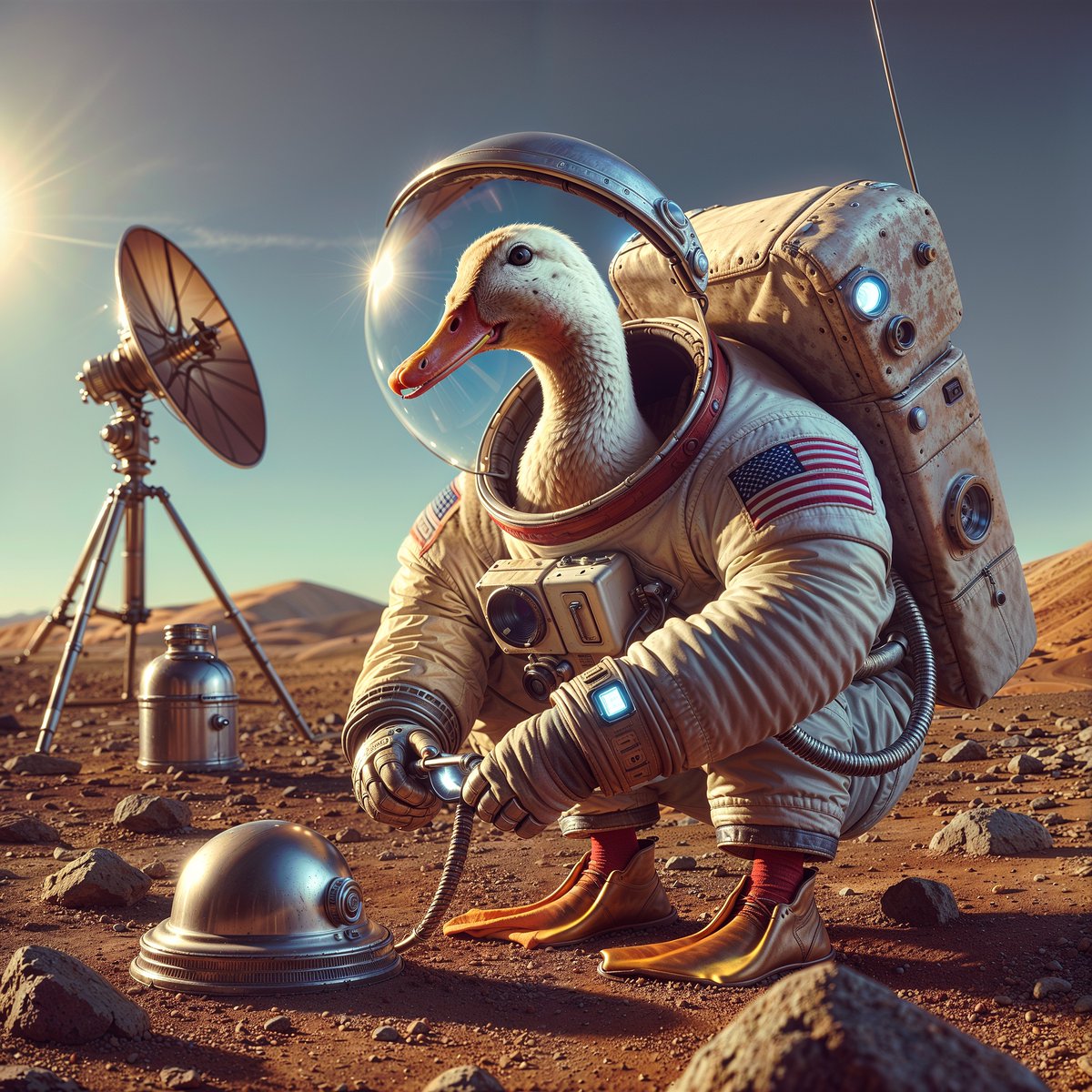 anymals40598's tweet image. Transmitting quack quack code, please wait.
#QuackMission #SpaceComm #DuckSignal #IntergalacticQuack #SpaceMessenger #CosmicQuacks #DuckTech #AstroDuck #DuckOnAMission #QuackingInSpace