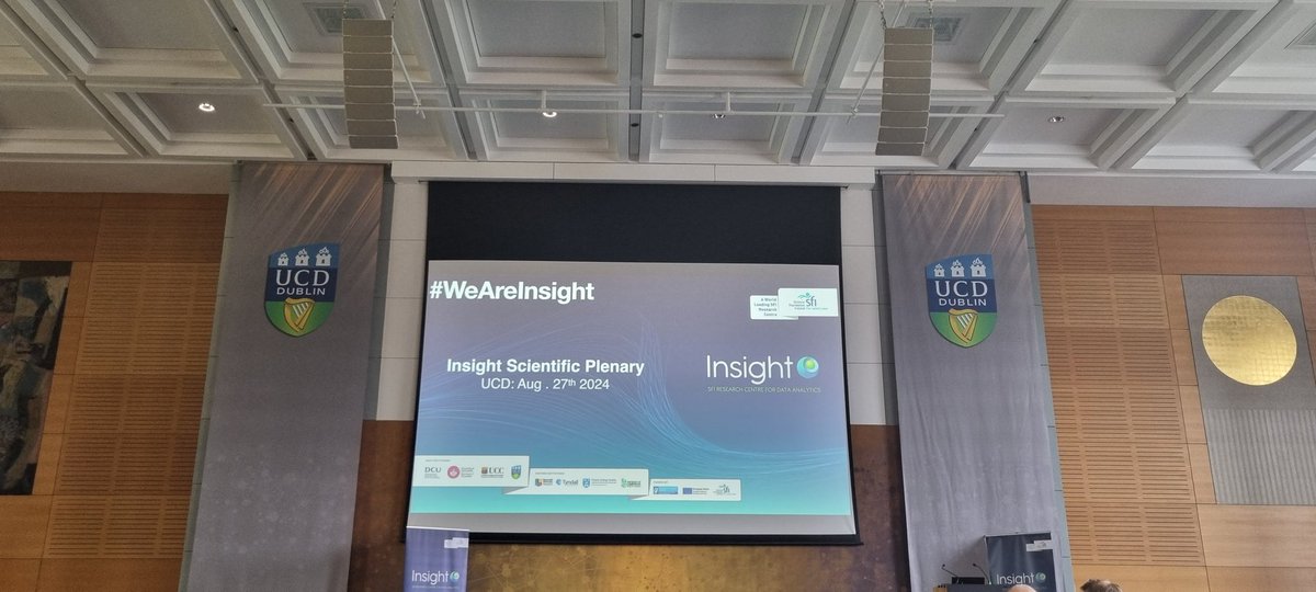 Shiv_ONeill's tweet photo. Enjoying the morning learning more about the fantastic work being conducted by Insight colleagues at the Scientific Plenary. Looking forward to the rest of the day! https://t.co/F4eIozaoHZ