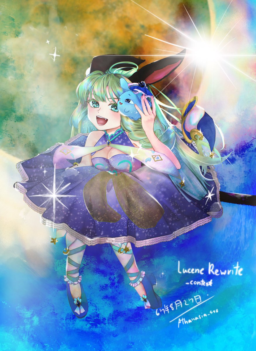 Atha_Adenanta's tweet image. รู้ตัวอีกทีก็กลายฟูลซีจีไปซะแล้วว〜•*¨*•.¸¸☆*･ﾟ•*¨*•.¸¸☆
ธีม☆สาวน้อยเวทมนตร์แห่งดวงดาวที่ออกเดินทางไปบันทึกเรื่องราวของดวงดาวต่าง ๆ ไปพร้อมกับคู่หูสุดน่ารักอย่างลูเซเนสเพื่อนำกลับไปเล่าเรื่องราวให้ผู้คนในบ้านเกิดอย่างดาวโพลิกอนฟัง
☆═━┈┈ ★═━┈┈
 #ReWRITE_contest