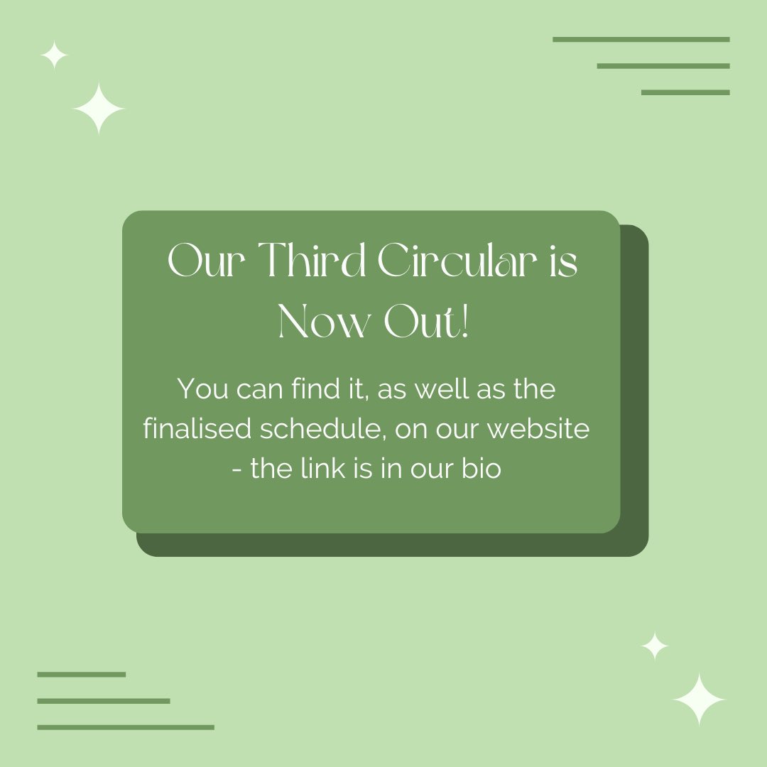 CREgyptology's tweet photo. 📣 Our Third Circular Is Now Out 📣

Now that CRE24 is less than a week away, we’ve released our Third Circular, which you can find on our website. We’ve also put out the finalised schedule for the week! 

We are looking forward to seeing you all in Liverpool for CRE24 🥳 https://t.co/xUMmi0zdBA