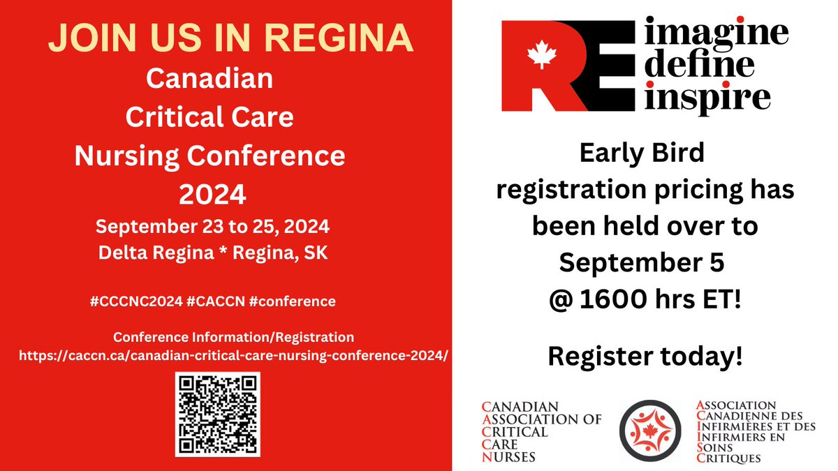 CACCN1's tweet photo. JOIN US at CCCNC2024!
https://t.co/8Ikhe5YKF7
#cccnc24 #caccn #conference #nursing #Reimagine #Redefine #reinspire https://t.co/WdGs5apOEs