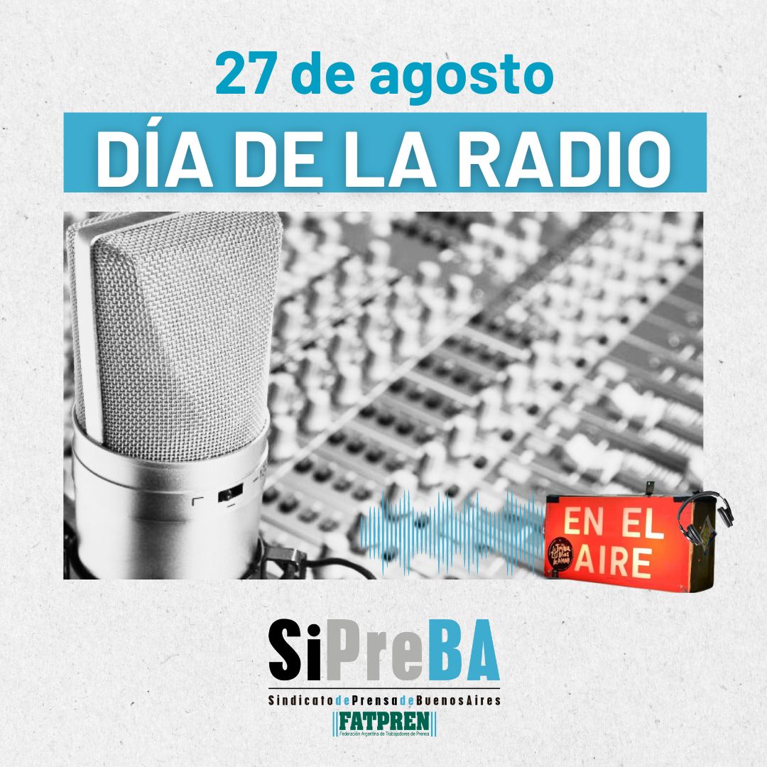 Celebramos a la radio que siempre se reinventa para estar cerca del pueblo y sostiene su magia gracias a sus trabajadores y trabajadoras.

Pero a sus 104 años, la radio tiene la precarización laboral más alta de su historia. Por eso este es un día de lucha.

¡DEFENDEMOS LA RADIO!