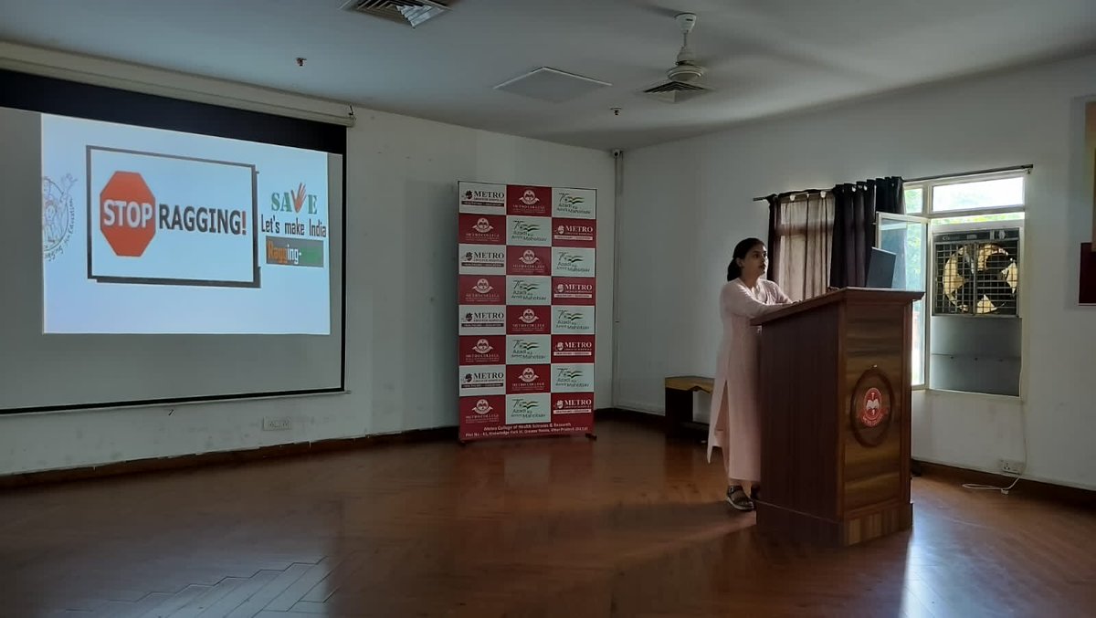 MetroCollege1's tweet photo. Metro College of Nursing organized an anti-ragging session on August 14 &amp; 16, 2024, emphasizing strict prohibition, legal aspects, and support for students' safety. #AntiRagging https://t.co/RASfeIkZJf