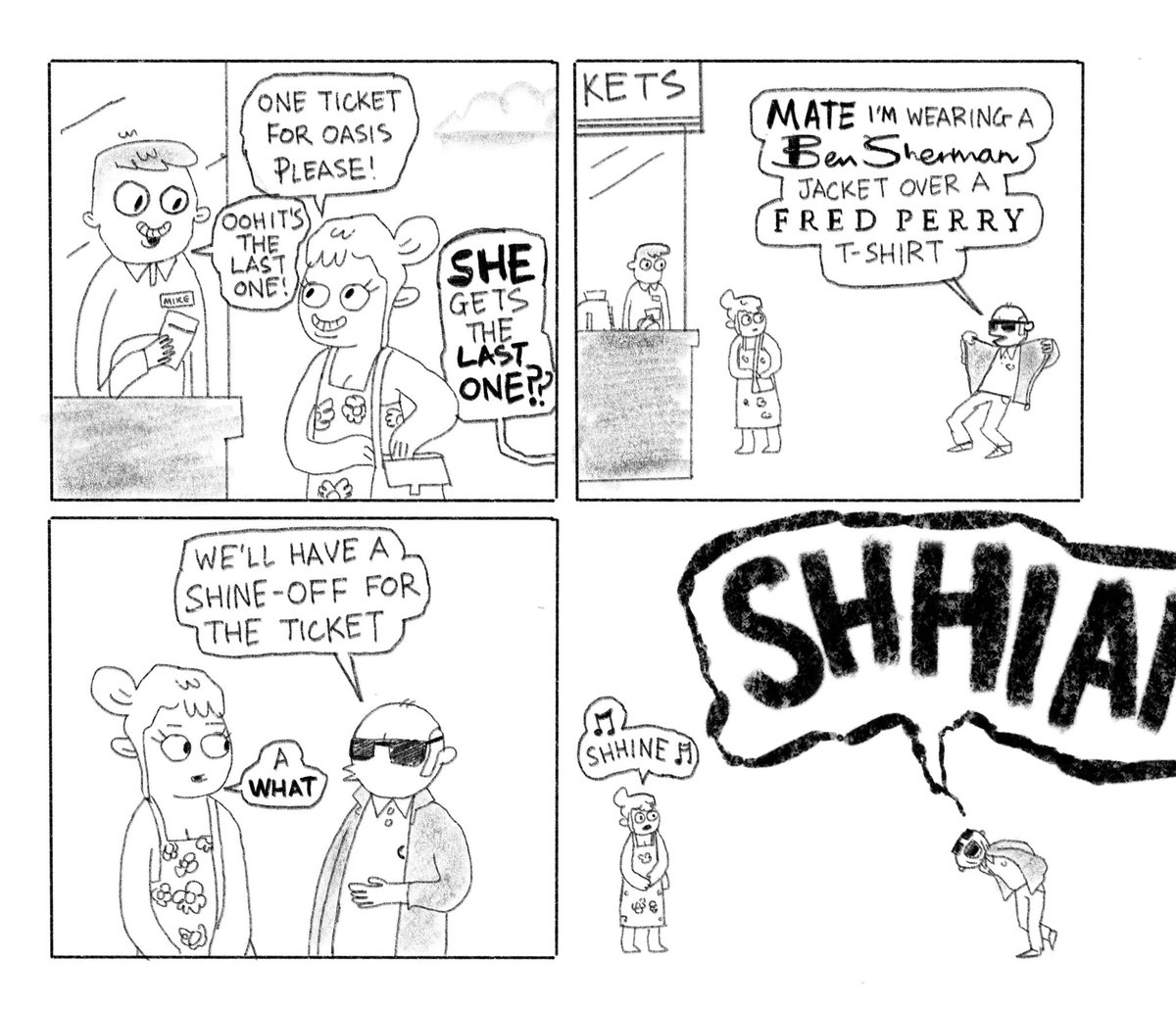 imagine a 21 yr old girl getting your Oasis ticket. YOUR Oasis ticket