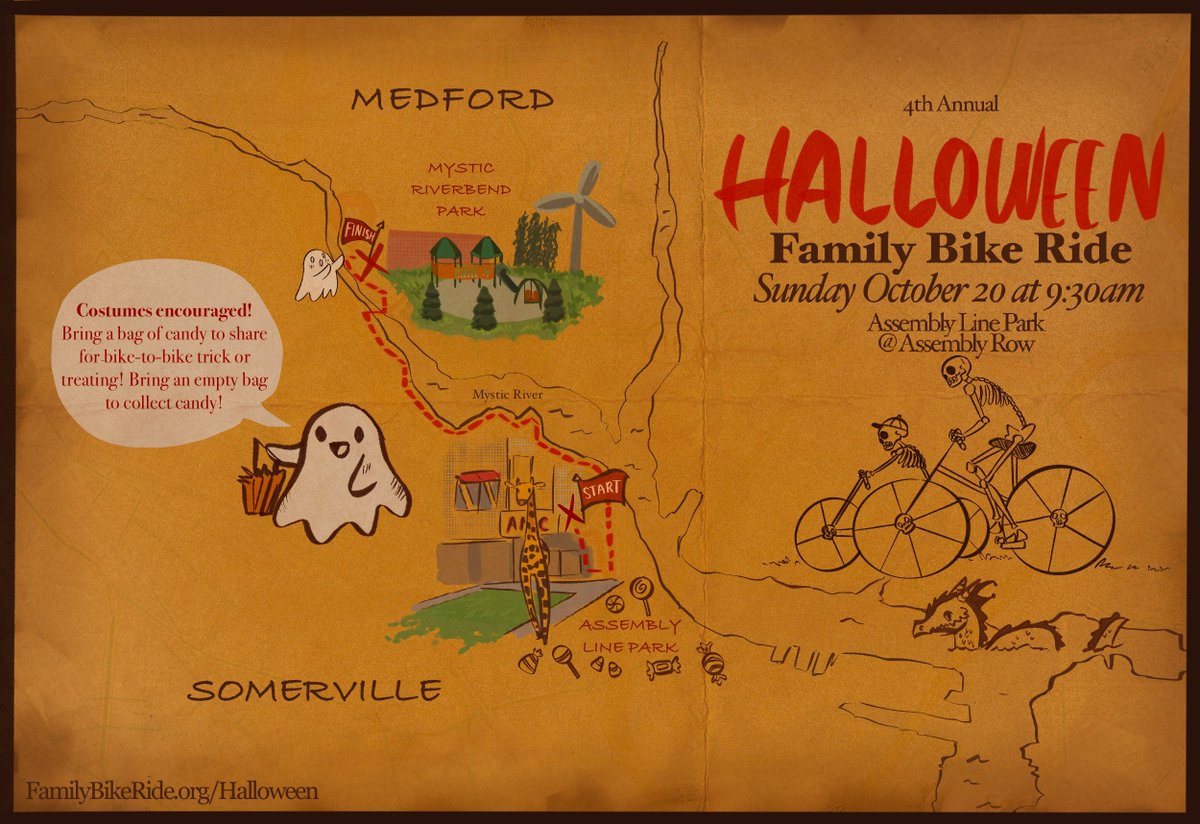 Save the date for the 4th annual Halloween Family Bike Ride  familybikeride.org/halloween