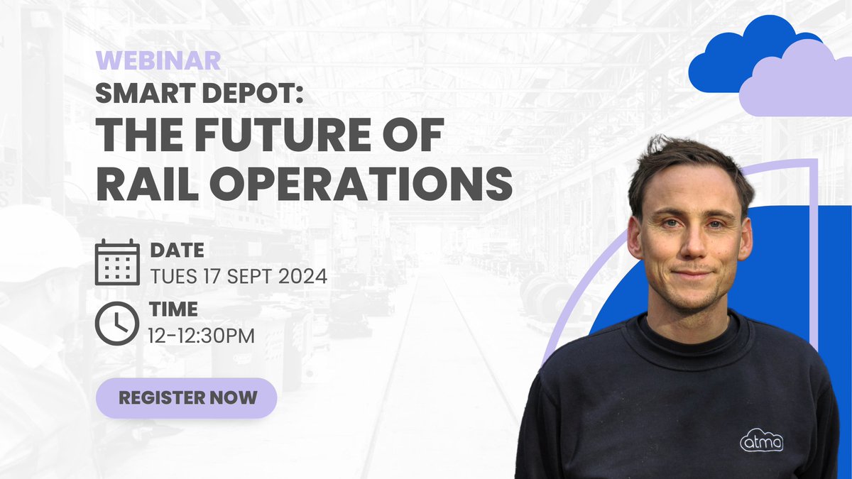 AtmoTechnology's tweet image. Ready to see the future of depot management in action? 🚂

Join Atmo&apos;s upcoming webinar and discover how Smart Depot is changing the game. 

👷 Make sites safer
💚 Improve sustainability
📈 Increase ROI 
➕ &amp;amp; more

Register here 👉 atmotech.co.uk/event-details/… 👈

#RailInnovation