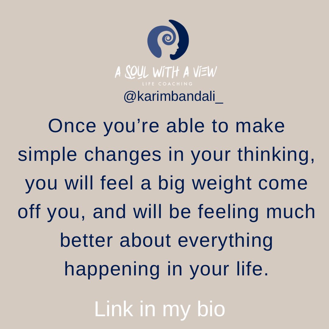 KarimGenial's tweet photo. Change your thoughts, change your life.
.
.
.
#motivation #lifecoaching #coaching #love #coach #mindset #inspiration #selflove #life #selfcare #success #lifestyle #mentalhealth #mindfulness #personaldevelopment #goals  #positivevibes  #personalgrowth #selfconcept #asoulwithaview https://t.co/GhUsOH0M6T
