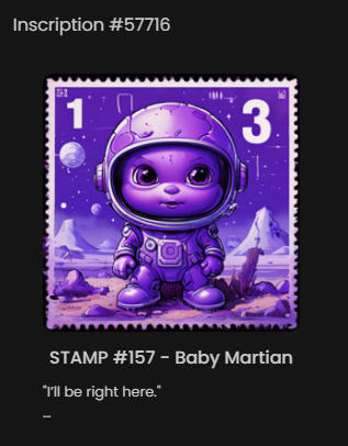 FamilienVinther's tweet photo. "We need Baby Martian #stamps because how else will the galaxy know we're sending our love, one adorable extraterrestrial at a time?"
#inscriptions #roids
50 % of the sales will be donated to the future #Rockeet DAO
๐ Get your Baby Martian stamps here ๐
https://t.co/QkE7Nfi3eb https://t.co/cpjDJHWy0J