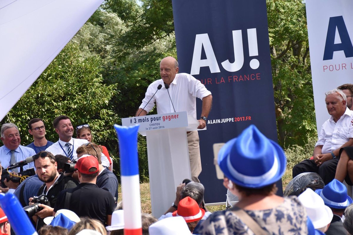 Il y a 8 ans , lancement de la campagne d’Alain Juppé à Chatou, pour la primaire de la droite et du centre . « Tempus fugit…… »