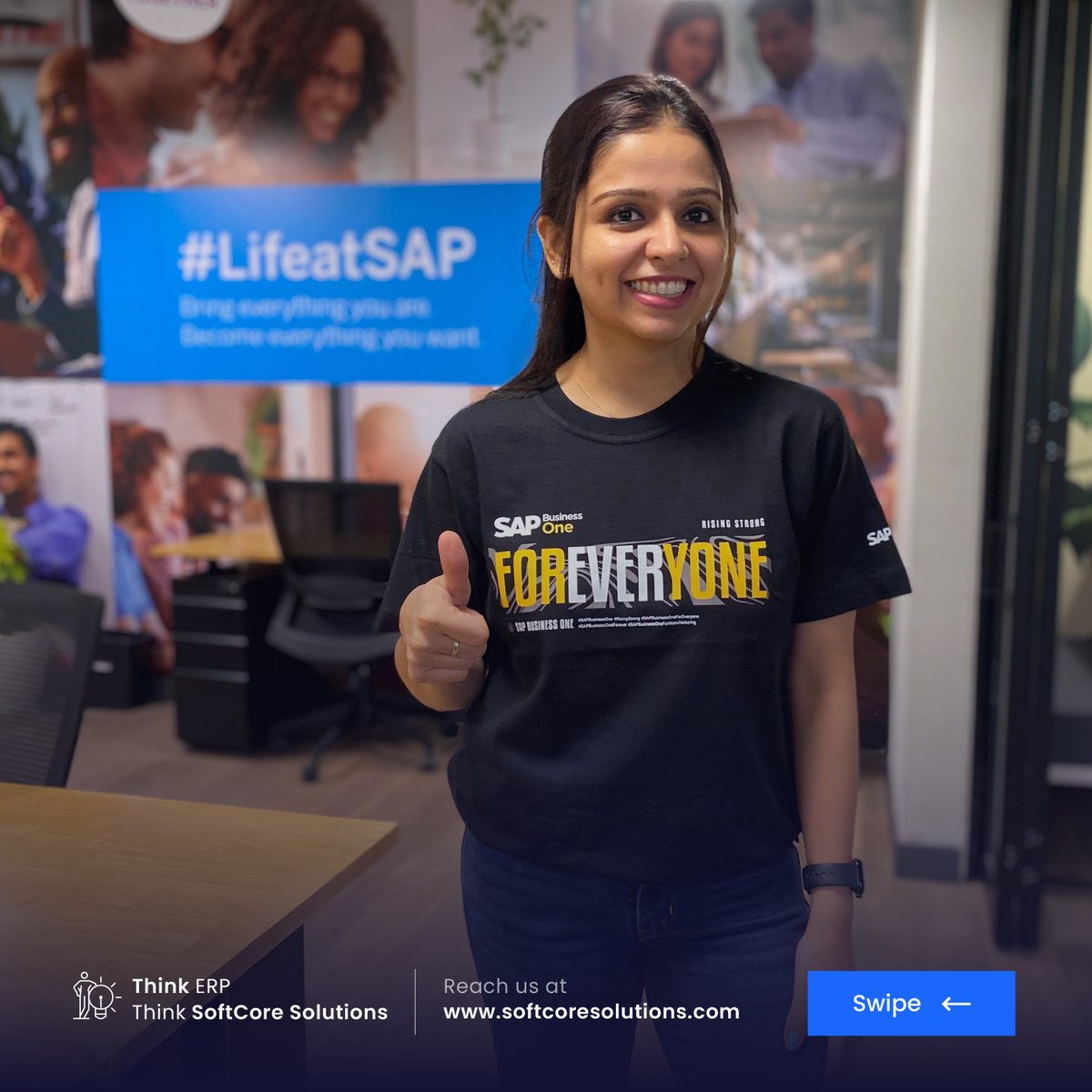 SCS_SAPB1's tweet image. We are Rising Strong
From SAP Business One Forever to Everyone! 
From SoftCore Solutions to SAP! 
We are all united under one Mission: SAP Business One For Everyone and Forever. 
Pallavi Lakhanpal

#SAPBusinessOneForEveryone #SAPBusinessOneForever
