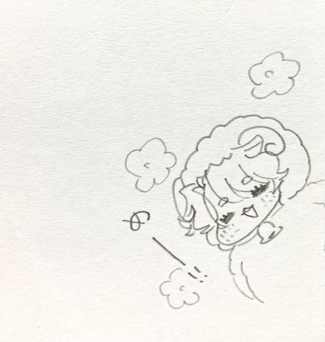 これは書類の端っこに現れるつむじ