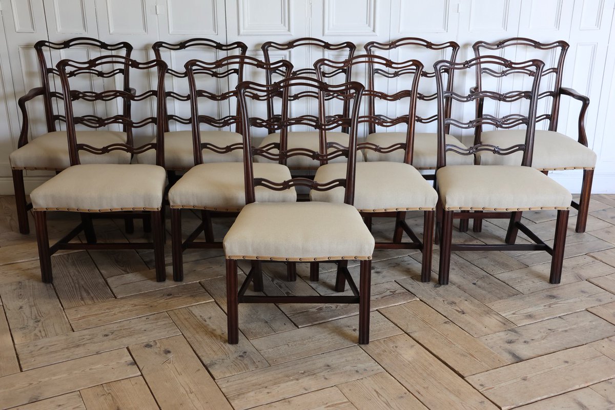 BrownriggUK's tweet photo. Set of 10, 19th Century English Mahogany Dining Chairs in the George III Taste

https://t.co/QuOUeBLEtX

#setofchairs #antiquediningchairs #mahoganydiningchair #mahoganyfurniture #antique #furniture https://t.co/I08cgaFZaD