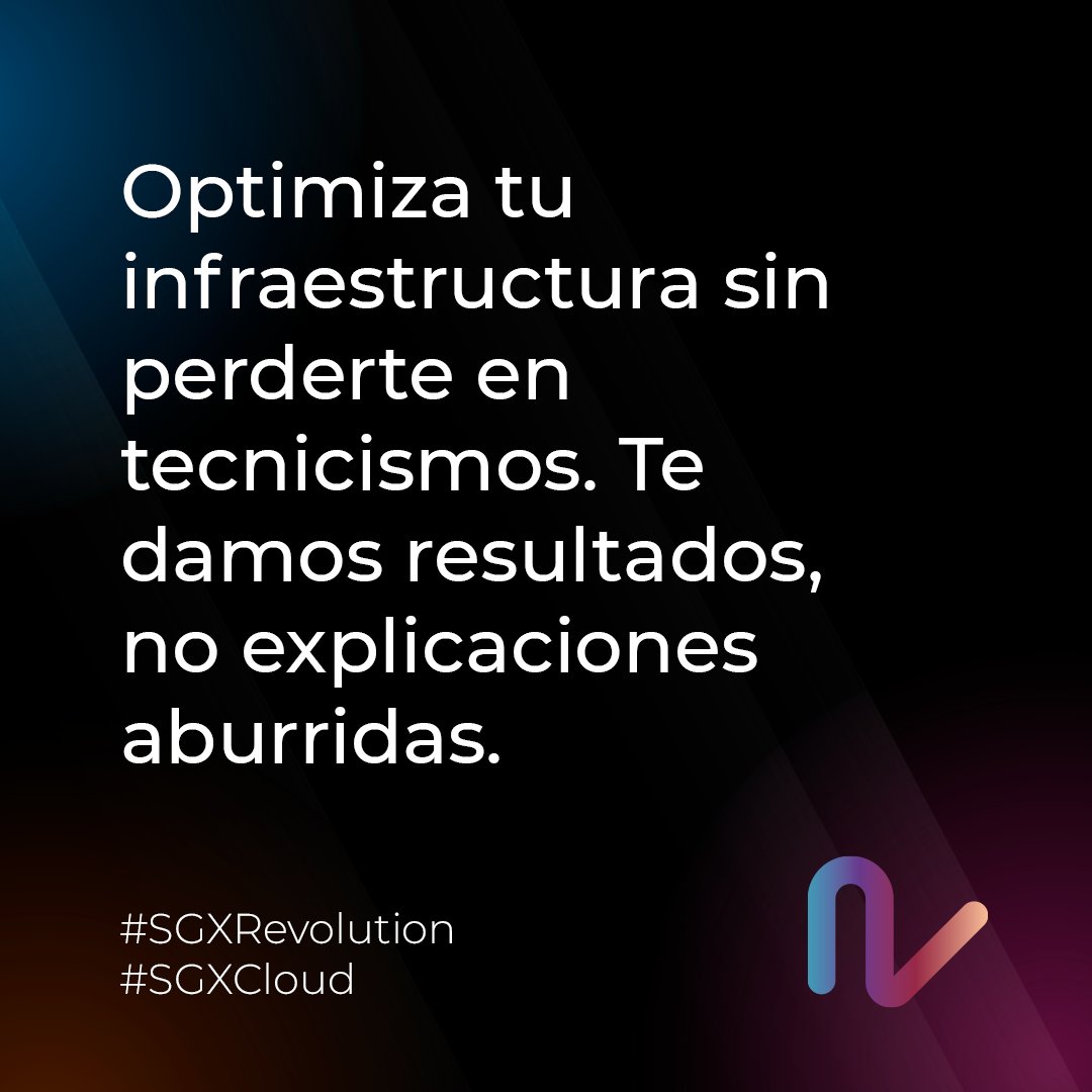 Costes escalables basados en el consumo real. Enfócate en lo que verdaderamente importa: tu negocio. Del resto, nos encargamos nosotros. Únete a la revolución ⚡bit.ly/3yHUDzw

#SGXRevolution #SGXCloud