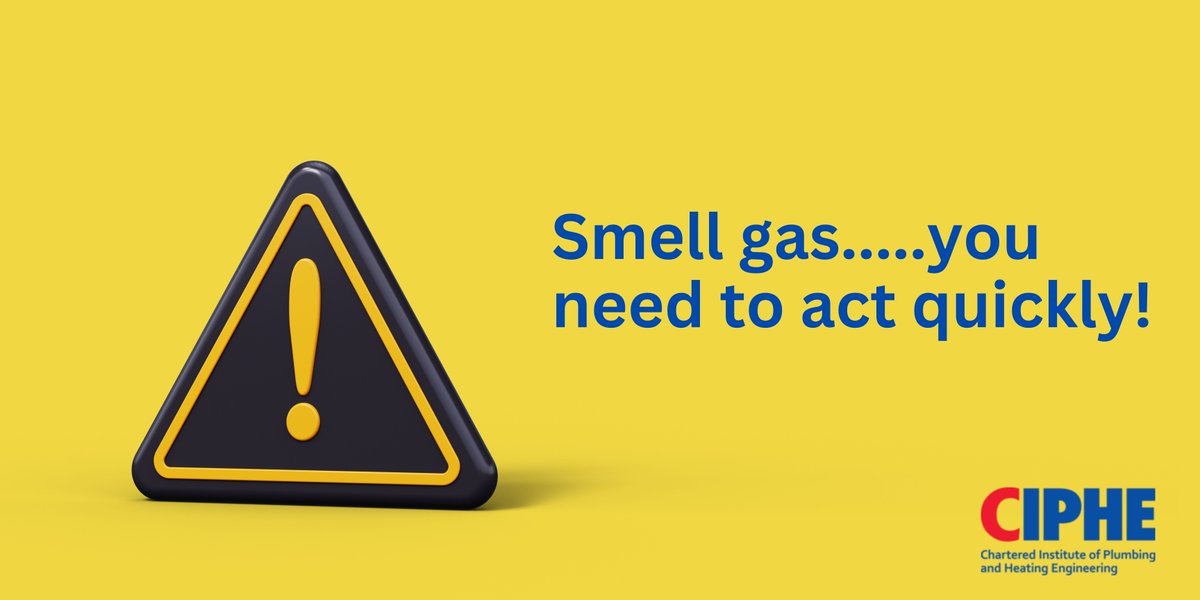 CIPHE's tweet image. ⚠️If you can smell gas you need to act quickly to let the authorities know.

The National Grid operates a free, emergency, 24-hour telephone number 0800 111 999.

▶️Find out more on our plumbing emergencies page: ow.ly/rJBT50JOkjx

#gas #emergency #ciphe #plumbing #heating