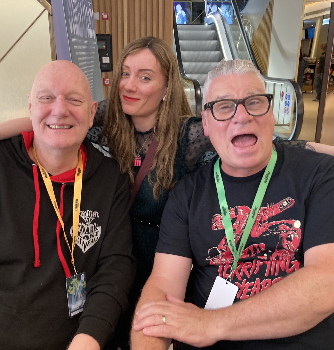 Amber Bryce (@amberlouiseb) on Twitter photo Had the best time seeing <a href="/strangedarlingx/">Strange Darling</a> and <a href="/TryTheSubstance/">The Substance</a> (f*cking awesome!) at <a href="/FrightFest/">FrightFest</a> with friends and family. Also got to meet <a href="/KermodeMovie/">Mark Kermode</a> 😍 Had the best time seeing <a href="/strangedarlingx/">Strange Darling</a> and <a href="/TryTheSubstance/">The Substance</a> (f*cking awesome!) at <a href="/FrightFest/">FrightFest</a> with friends and family. Also got to meet <a href="/KermodeMovie/">Mark Kermode</a> 😍