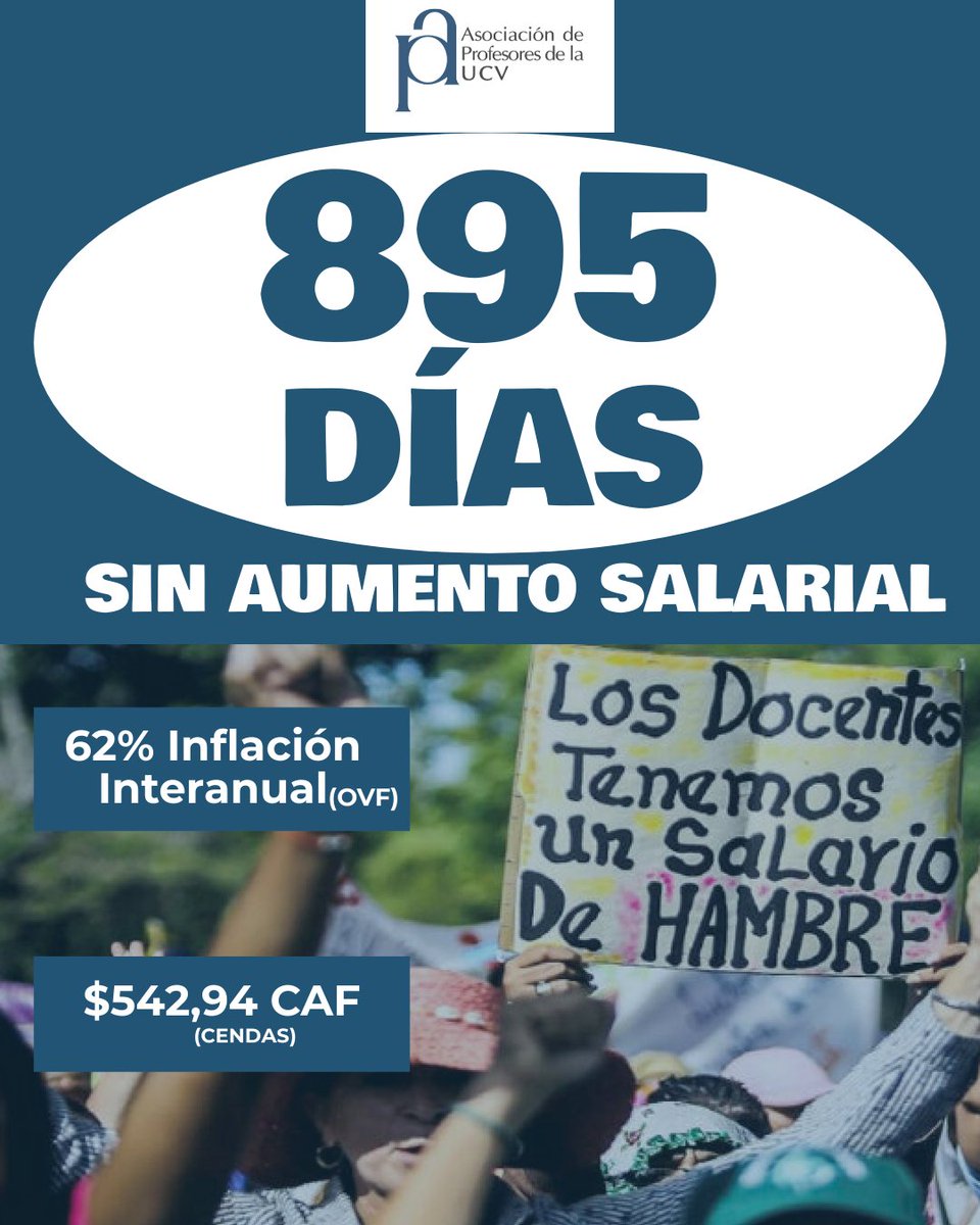 #UCV #Profesores #Venezuela #SalariosDignosYa #BonoNoEsSalario