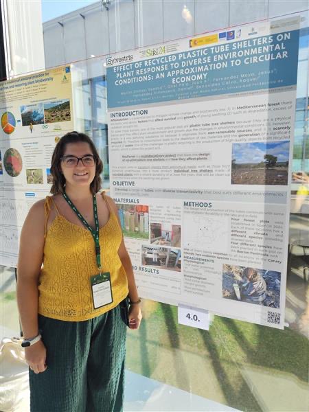 GrupoSylvestris's tweet image. Sandra está esta semana en #SERE2024 @SER_Europe hablando de su doctorado, que está realizando con nosotros y la @MontesUPM 👏🏻👏🏻

“Effect of recycled plastic tube shelters on plant tube shelters on plant response to diverse environmental conditions”

#CompensamosC02 #SembramosO2