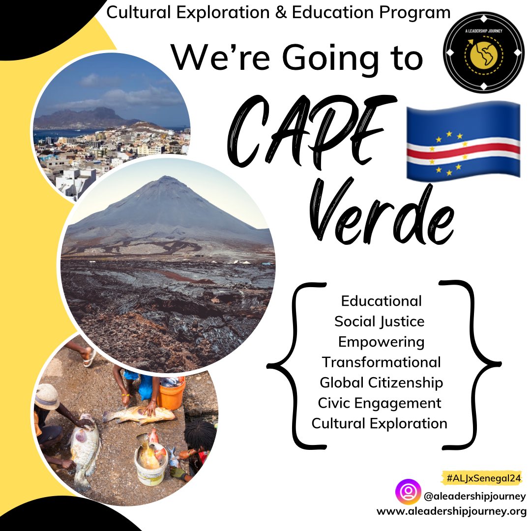 🚨 CAPE VERDE 2025 

We are extremely grateful for the opportunity to provide another life changing Educational and Cultural Experience this year for Youth ages 13-18

Once again bridging the gap, and expanding the world view of what it means to be a Global Citizen and Advocate