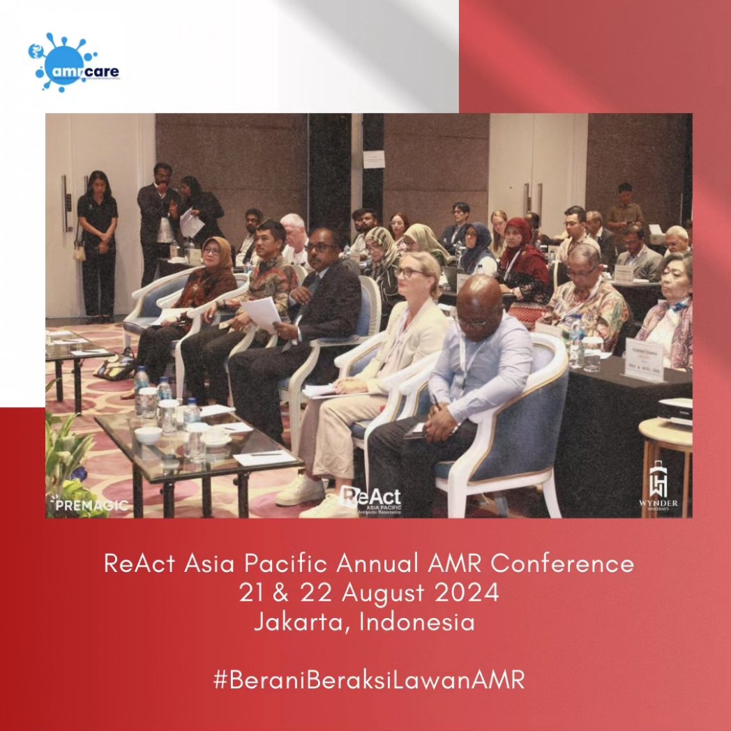 "We attended the ReAct Asia Pacific Conference on Antimicrobial Resistance, and it was incredibly informative and valuable! We are excited to see more breakthroughs in this field." #ReActAsia #ReActAsiaPacificConferenceonAntimicrobialResistance2024