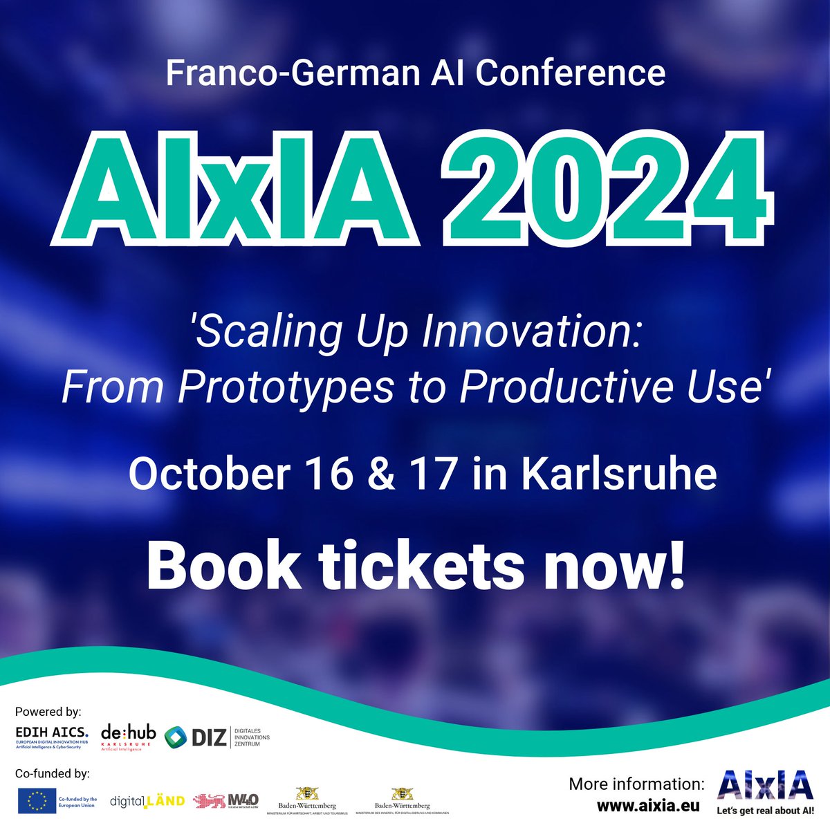 AIxIA | AI-Conference (@aixiaconference) on Twitter photo ๐๐ฟ๐๐ถ๐ณ๐ถ๐ฐ๐ถ๐ฎ๐น ๐๐ป๐๐ฒ๐น๐น๐ถ๐ด๐ฒ๐ป๐ฐ๐ฒ ๐บ๐ฒ๐ฒ๐๐ ๐๐ป๐๐ฒ๐น๐น๐ถ๐ด๐ฒ๐ป๐ฐ๐ฒ ๐๐ฟ๐๐ถ๐ณ๐ถ๐ฐ๐ถ๐ฒ๐น๐นe
๐ข๐ฐ๐๐ผ๐ฏ๐ฒ๐ฟ ๐ญ๐ฒ & ๐ญ๐ณ
Be part of the Franco-German AI Conference #AIxIA ๐๐ฟ๐๐ถ๐ณ๐ถ๐ฐ๐ถ๐ฎ๐น ๐๐ป๐๐ฒ๐น๐น๐ถ๐ด๐ฒ๐ป๐ฐ๐ฒ ๐บ๐ฒ๐ฒ๐๐ ๐๐ป๐๐ฒ๐น๐น๐ถ๐ด๐ฒ๐ป๐ฐ๐ฒ ๐๐ฟ๐๐ถ๐ณ๐ถ๐ฐ๐ถ๐ฒ๐น๐นe
๐ข๐ฐ๐๐ผ๐ฏ๐ฒ๐ฟ ๐ญ๐ฒ & ๐ญ๐ณ
Be part of the Franco-German AI Conference #AIxIA