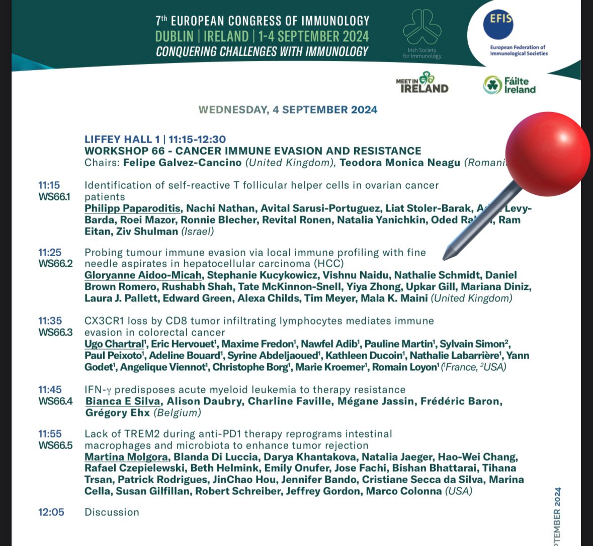 Pallett Lab UCL (@pallett_lab) on Twitter photo Or if you’d rather something non-Tcell (🤯) then come along and hear talks from our friends in <a href="/maini_lab/">Maini Lab UCL</a>
Marianna on engineering NK cells for therapy (Tues 3rd 16:10) & Gloryanne on sampling the tumour microenvironment in liver cancer using FNAs (wed 4th 11:15)
See you there! Or if you’d rather something non-Tcell (🤯) then come along and hear talks from our friends in <a href="/maini_lab/">Maini Lab UCL</a>
Marianna on engineering NK cells for therapy (Tues 3rd 16:10) & Gloryanne on sampling the tumour microenvironment in liver cancer using FNAs (wed 4th 11:15)
See you there!