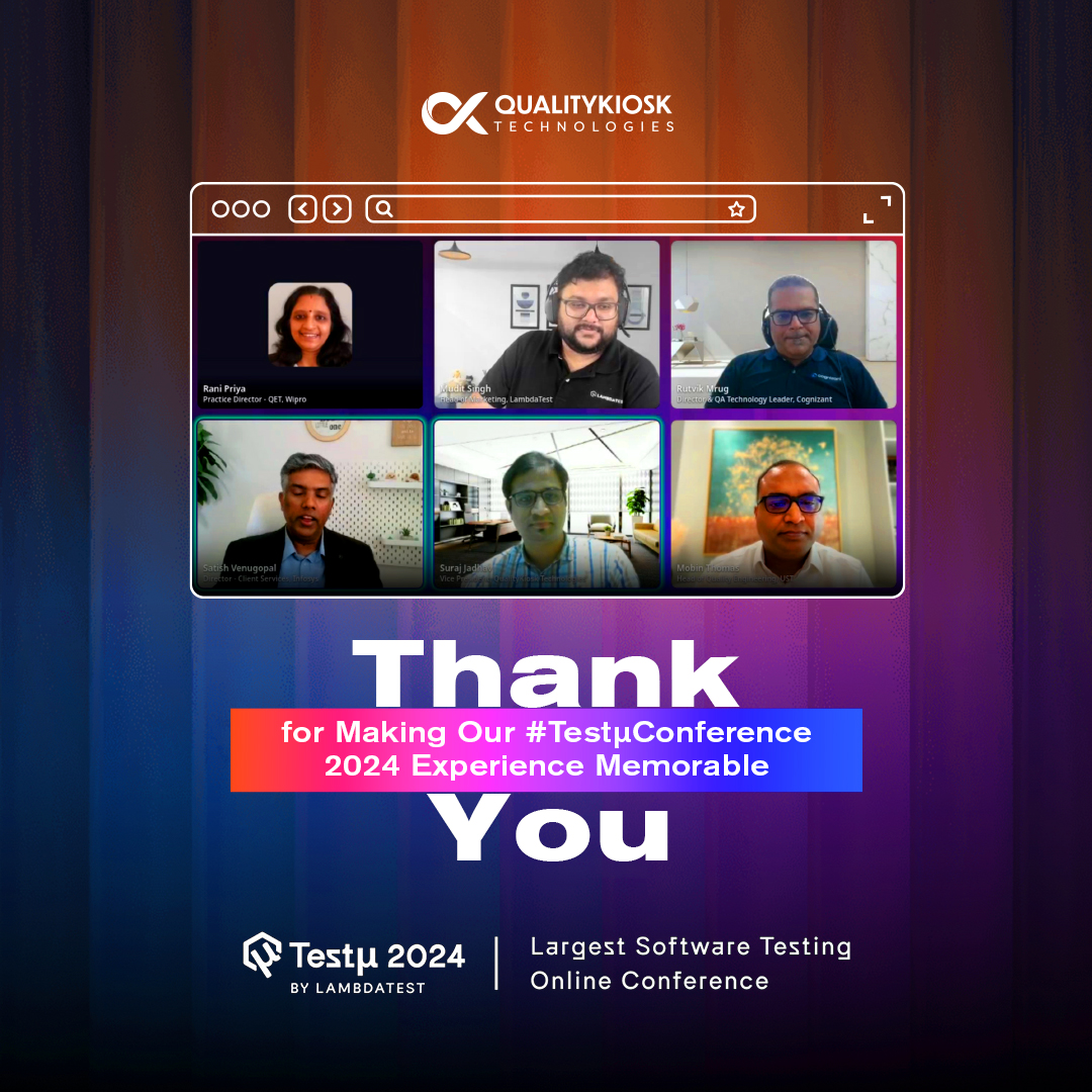 QualityKiosk_'s tweet image. From exchanging insights to collectively decoding the future of testing, the three-day #TestμConference 2024, the largest software testing online conference, left us buzzing with inspiration.

We&apos;re grateful to @lambdatesting  and the global #TestμConference community for making…