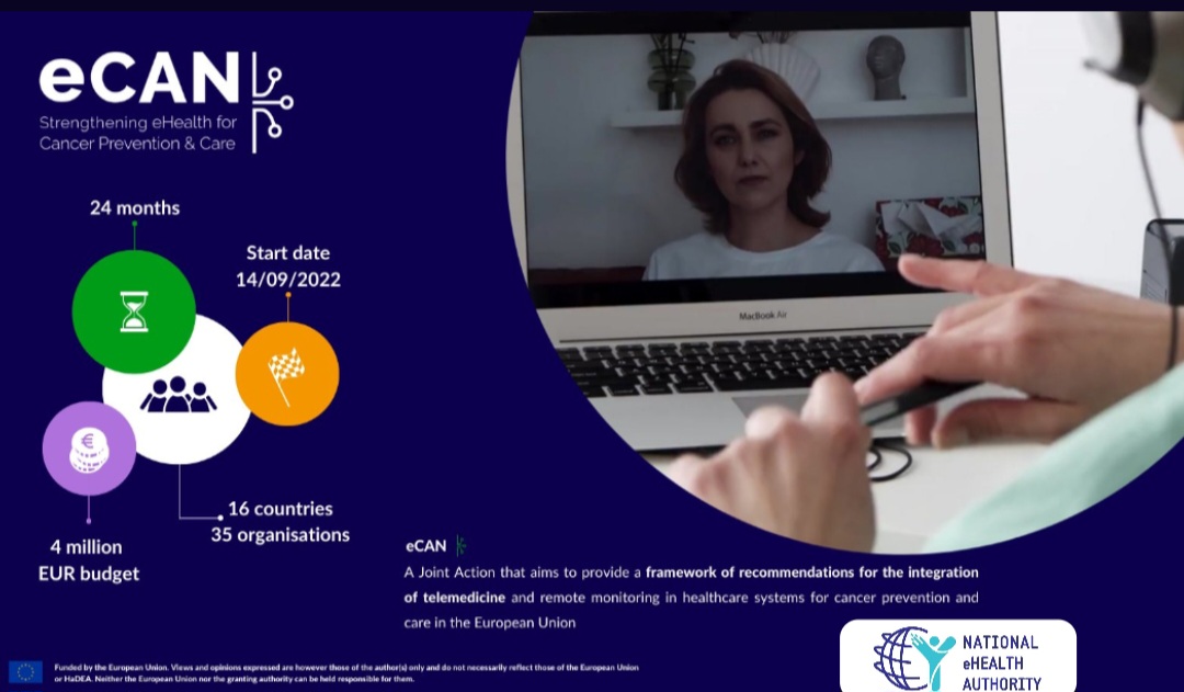 eHealthcy's tweet photo. The @eHealthcy participates in the #eCAN project for strengthening eHealth for Cancer Patients
✅The @ecan_ja aims to provide a framework of recommendations for the integration of telemedicine and remote monitoring in health care systems.
➡️We are moving towards a citizen-centred healthcare system that grants patients full control over their data, as well as allowing the use of health data for research and public health purposes.
@MinHealthCY @eHealthcy @UCYOfficial @CyUniTech @UNIC_ENG @frederick_uni @EuropeanUniCy @biobank_cy @eHealthLab #HealthUnion #EU4Health #Research #EuropeanUnion #JointAction #telemedicine #Cancer