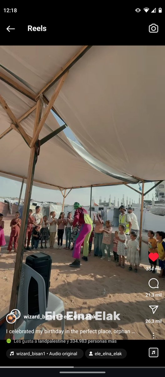 For those who don't know, Bisan celebrated her birthday w orphan children, she made a little party &amp;shared cake &amp;candies w them. Plus she invited us to support this project to provide assistance to those in need in Gaza, so pls donate if you can ♥️🔄
gofundme.com/f/EleElnaElakF…
