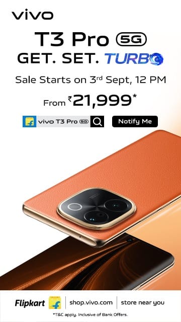 Vivo t3 Pro 5G is a significent one which is really good product will be available on 3rd September, #vivoT3Pro5G