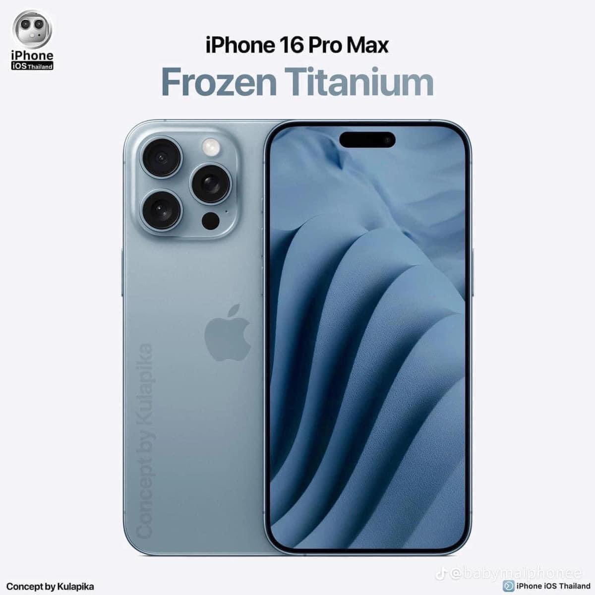 sadiadetp's tweet photo. Les couleurs des 3 nouveaux iPhone 16 Pro Max j’avoue ça pete hein, surtout le Frozen Titanium et le Rose Pink https://t.co/G5IZkMMw9x