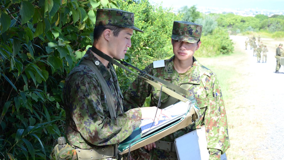 攻撃図戦現地教育（防大・一般大卒課程）】 候補生は高良台演習場