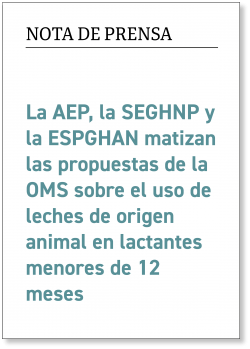 AEP (@aepediatria) on Twitter photo El Comité de Nutrición y Lactancia Materna (CNyLM) de la <a href="/aepediatria/">AEP</a> y la <a href="/seghnp/">SEGHNP</a> las enmiendas que han realizado a la guía actualizada de la <a href="/WHO/">World Health Organization (WHO)</a> sobre alimentación complementaria, que proporciona recomendaciones para lactantes sanos a término y niños pequeños de 6 a 23 meses El Comité de Nutrición y Lactancia Materna (CNyLM) de la <a href="/aepediatria/">AEP</a> y la <a href="/seghnp/">SEGHNP</a> las enmiendas que han realizado a la guía actualizada de la <a href="/WHO/">World Health Organization (WHO)</a> sobre alimentación complementaria, que proporciona recomendaciones para lactantes sanos a término y niños pequeños de 6 a 23 meses