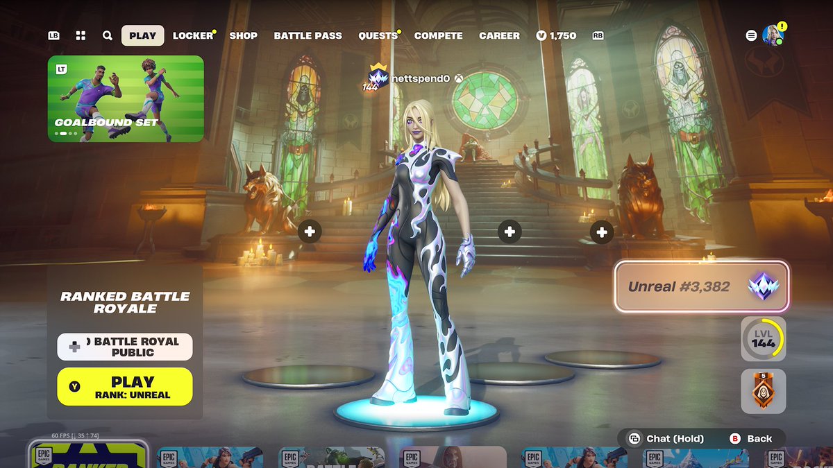 finally hit unreal, haven’t played much ranked this szn 😸