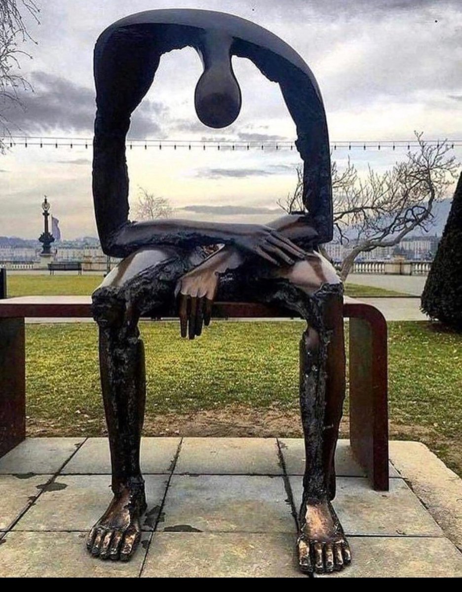 jsfox8's tweet image. &apos;Melancholia&apos;, as beautiful as it is, must be the saddest, most depressing piece of sculpture.