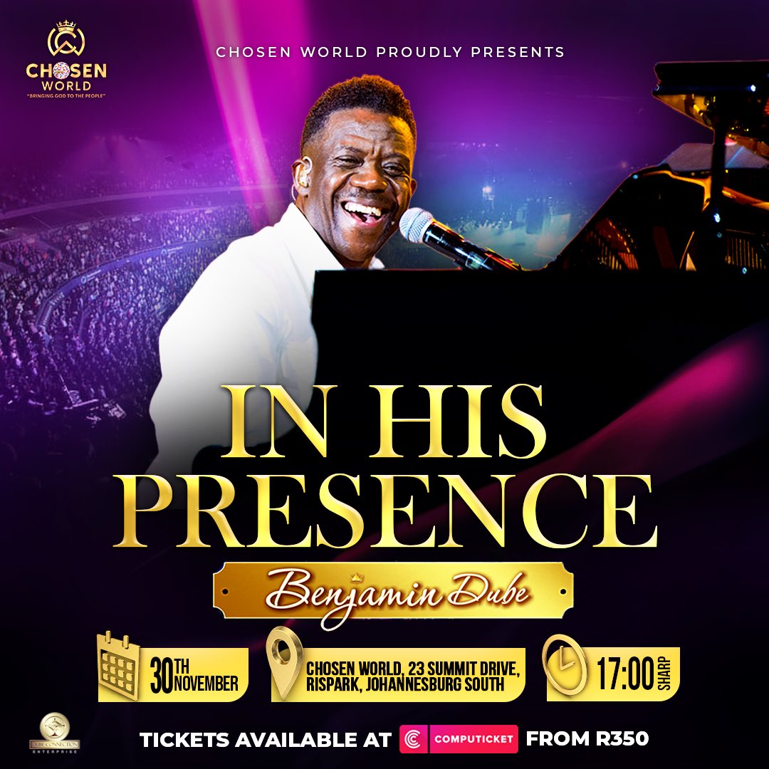 What songs would you love to hear from the In His Presence Catalogue on this amazing evening?