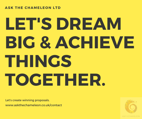 AsktheChameleon's tweet photo. Has the opportunity arisen to #tender for a #contract that you’ve always dreamed of? If you’ve got one chance at making your #business dream come true, then give it your best shot! #AskTheExperts for your #bestchance of a #win. https://t.co/CfCHTjHUN1