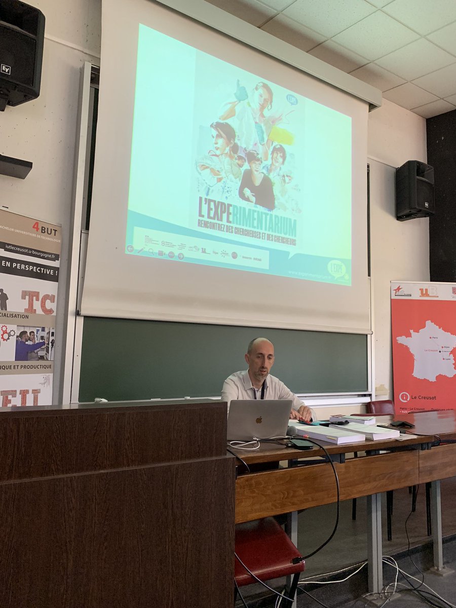 <a href="/iutlecreusot/">iutlecreusot</a> @univbourgogne <a href="/liomaillot/">Lionel Maillot</a> présente <a href="/ReseauExpe/">Experimentarium</a> #mediationscientifique #culturescientifique