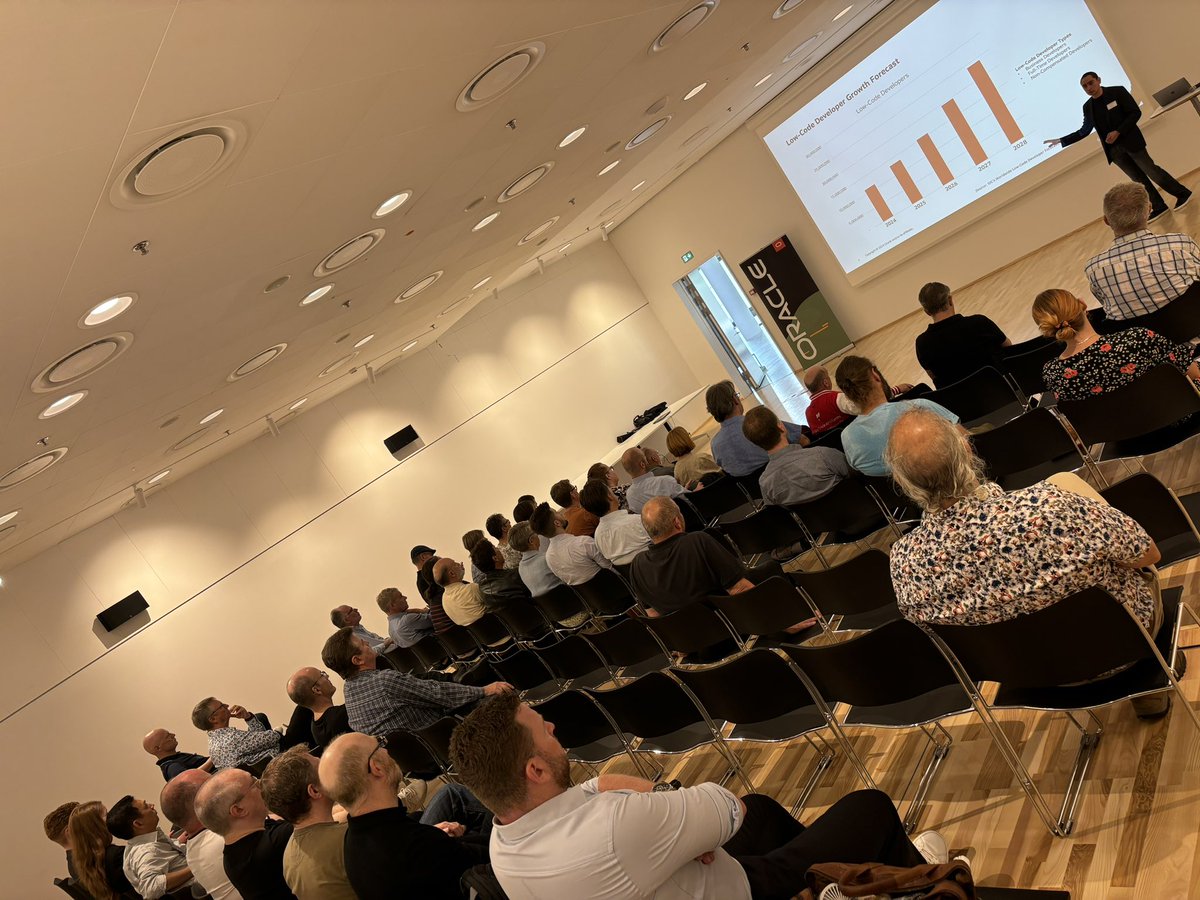Mónica Godoy #orclAPEX 🚀 (@signal006) on Twitter photo Kicking off APEX Nordic Tour in a sunny morning in Copenhagen along with <a href="/amohindr/">Ashish Mohindroo</a>, <a href="/msewtz/">Marc Sewtz</a> and Richard Martens! 🇩🇰
Great APEX community here, tak Danish Oracle User Group for having us!
#orclAPEX #LowCode Kicking off APEX Nordic Tour in a sunny morning in Copenhagen along with <a href="/amohindr/">Ashish Mohindroo</a>, <a href="/msewtz/">Marc Sewtz</a> and Richard Martens! 🇩🇰
Great APEX community here, tak Danish Oracle User Group for having us!
#orclAPEX #LowCode