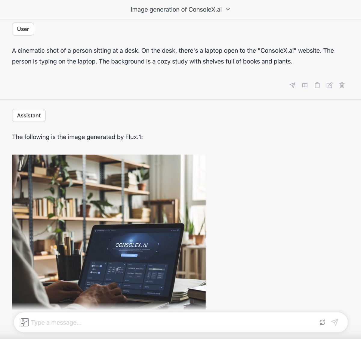 EvalsOne's tweet image. Exciting news! ConsoleX.ai has just dropped a major update with supercharged image processing capabilities. 👀🖼️

Key highlights:
• Vision input now available across multiple models
• Parallel image generation using Flux.1 Pro, DALL-E, and Stable Diffusion…