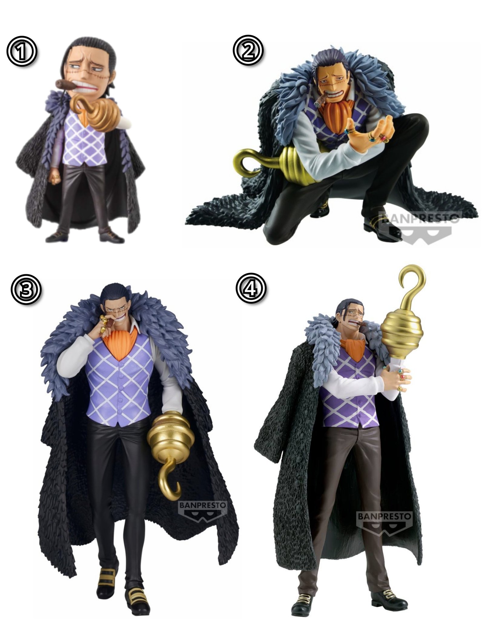 ワンピース　DXFクロコダイル フィギュア　８体セット ワンピース DXF～THE GRANDLINE SERIES～EXTRA CROCODILE│株式