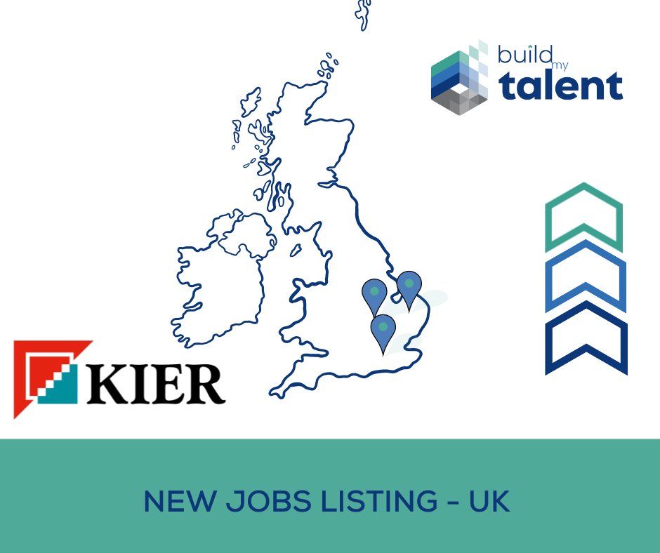 BuildMyTalent's tweet photo. We're currently working with Kier to find professionals within our network for 5 roles based across the UK. 

Details of the roles can be found on our jobs board at the link below 👇 
https://t.co/pJmrSAtPth

#BuildMyTalent #Jobs #JobsBoard #AECJobs #Kier https://t.co/ncWKDuQk44