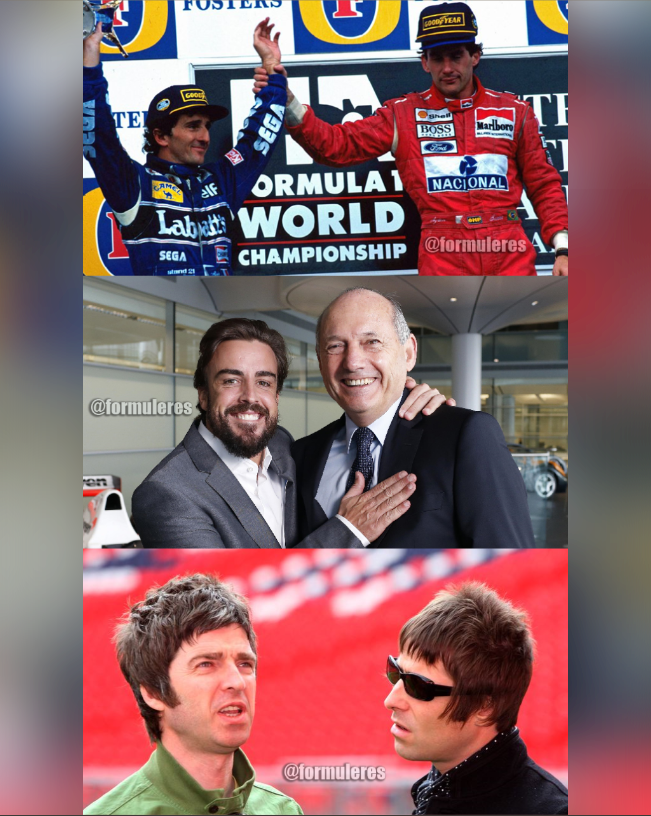 formuleres_'s tweet photo. Μιας που λέμε για reunions...
#SennaProst #AlonsoDennis #Oasis #Formuleres #F1 https://t.co/VmLYNxArLg