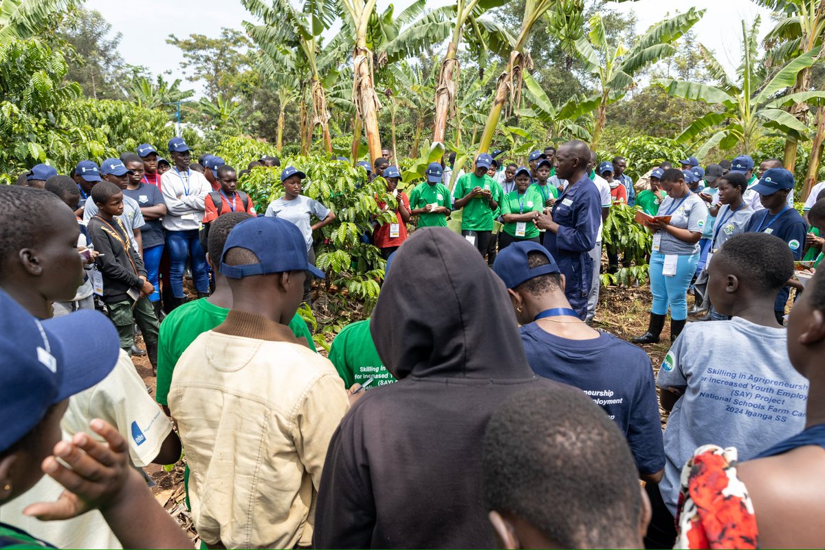 AVSIUganda's tweet photo. @FondazioneAVSI thru @TheSAYProject inspires a shift in mindset in agric among learners at #TheFarmCamp @IgangaSS. We toured 7 farms where the youngsters learned best farm practices &amp; got exposed to agribiz opportunities. Active participation works! @NLinUganda @jurriaanm https://t.co/ANcRoeFHYe