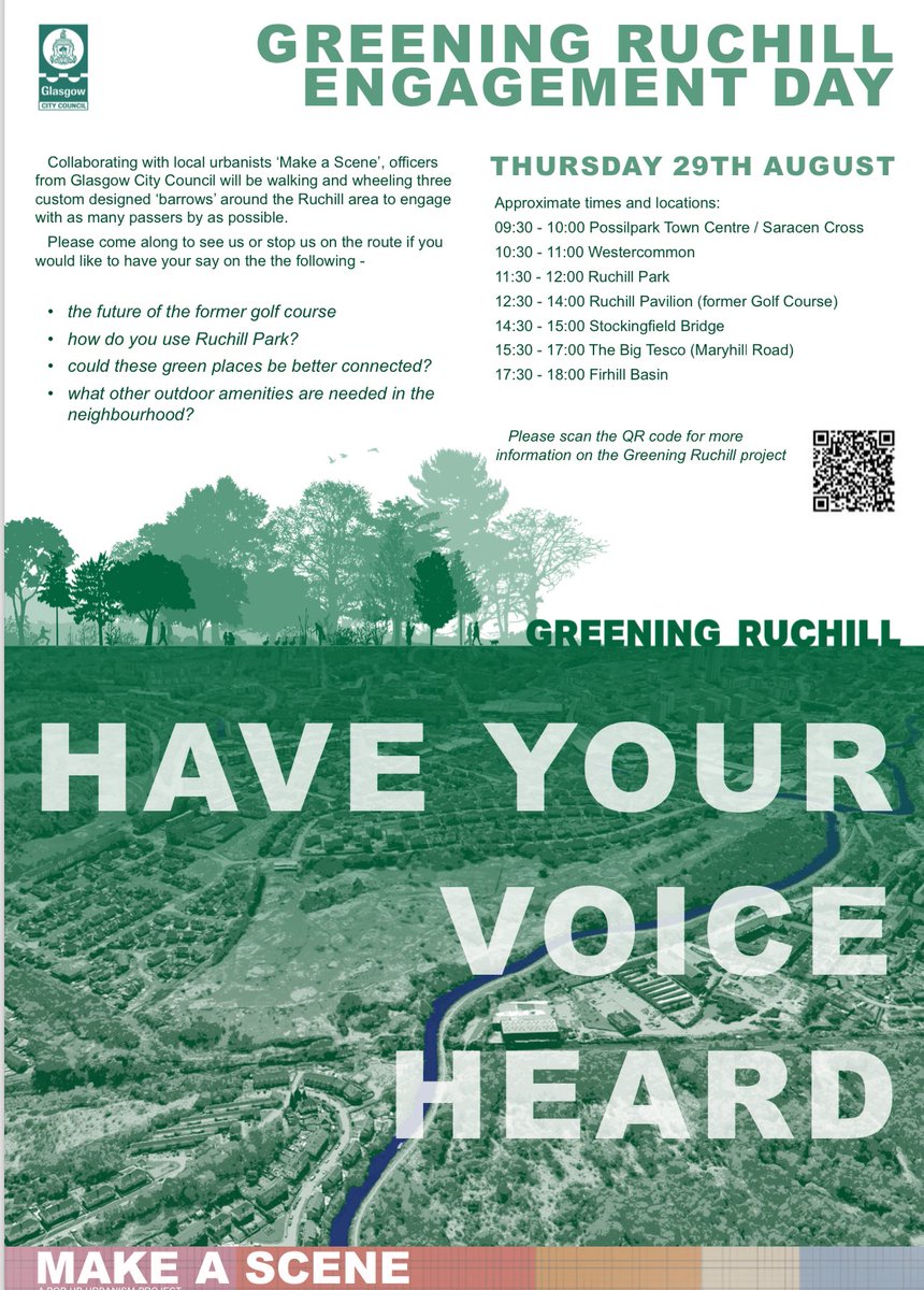 We’ve been asked to give this a shared round. If you could too ? Do say hello if you see the team out and about on Thursday or add your thoughts via the qr code …