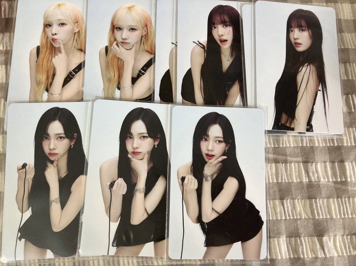 Hanamin_0402's tweet photo. aespa ラントレ ランダムフォトカード 交換

譲）1枚目と2枚目の画像

求）3枚目の♥️(スペシャルはスペシャルで交換お願いします)

郵送希望です。学生のため水曜日のみの発送となります。ご理解いただける方のみ交換の程よろしくお願いします。

 #aespa交換  #aespaトレカ交換 https://t.co/EixKLGO5oP