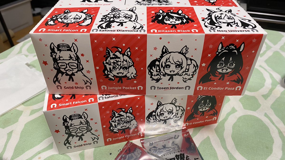 お昼にケンタッキーコラボ行きました!
箱がめっちゃかわいい🩷
#ウマ娘 
