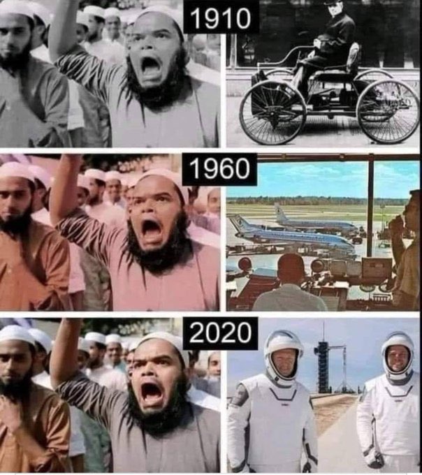 JeanMessiha's tweet photo. Au cours des 1400 dernières années, nous avons vu certaines cultures se développer.

D’autres, pas tellement. https://t.co/sRH9aKHvdo