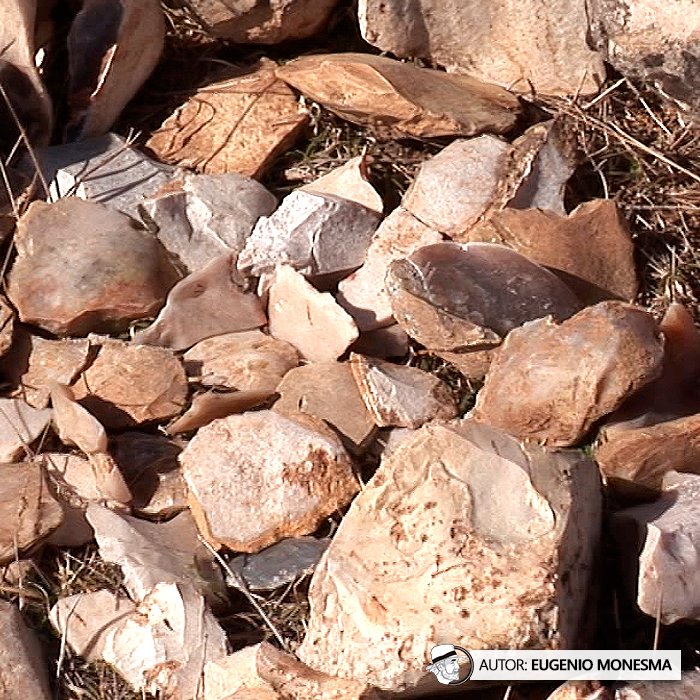 EugenioMonesma's tweet photo. 🪨⚒️ ¿Sabías que para la construcción de un #trillo (apero agrícola) son necesarios unos 1000 trozos de piedra de #sílex o #pedernal?
En 2012 visité unas canteras para conocer cómo era la búsqueda de esta #roca milenaria.
📽️ Documental COMPLETO (10'): https://t.co/uxTtj1yOBR https://t.co/tJerU0JJCX