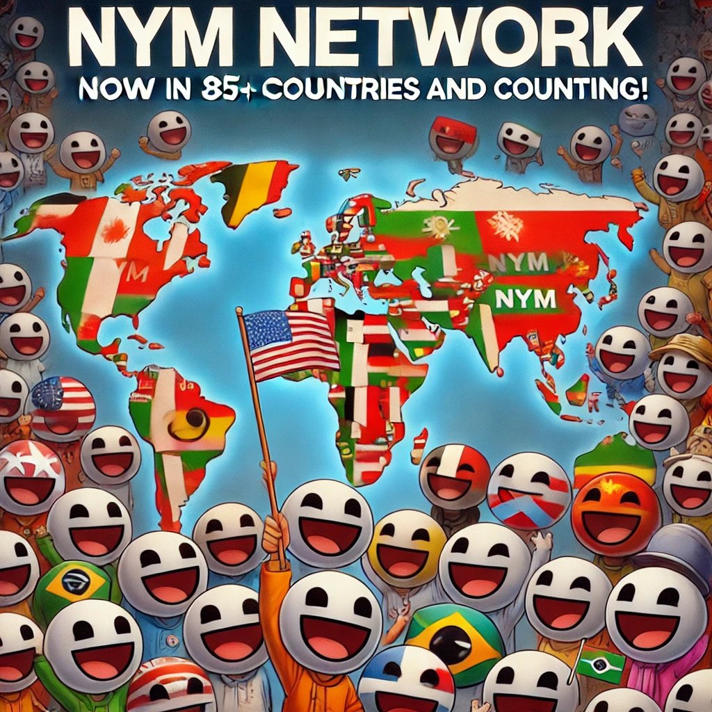 MontakaNurRabib's tweet image. &quot;Exciting times for the Nym Network! 🚀 Now in 85+ countries and counting! 🌍 
@nymproject
#NymNetwork #GlobalExpansion #PrivacyForAll&quot;