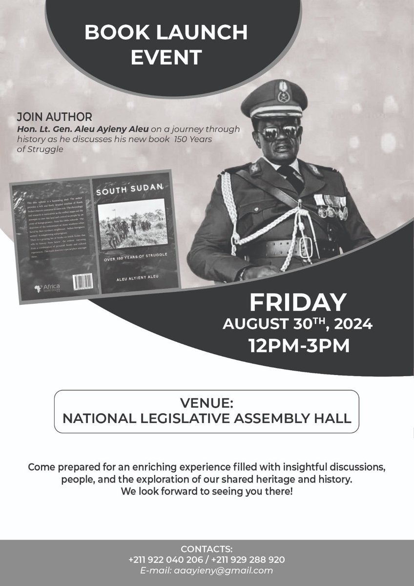 agokmadut's tweet photo. You are all invited especially if you are in Juba - South Sudan https://t.co/8Y3Sz3HOpy